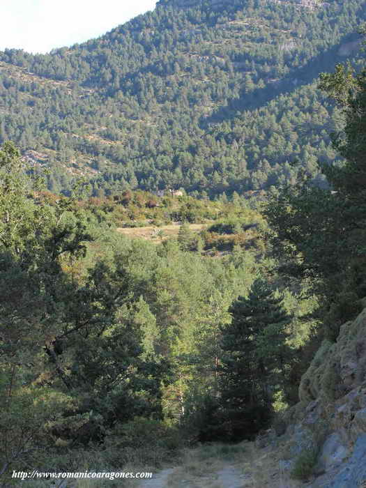 VISTA DE LA ERMITA DESDE LA PISTA DE ACCESO